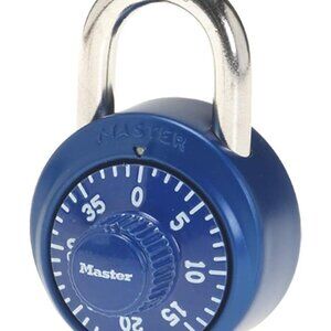 Master Lock 1530DCM Combination Padlock, 1-7/8 in. Wide, Metal Body, Keyless, As